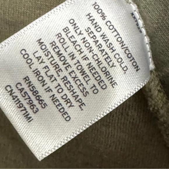 CASLON Olive Sarma Camo Knit Blazer Jacket Drape Collar Raw Seam Detail Size M - Picture 6 of 7